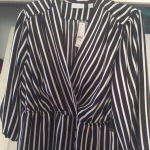 New York and Company Black & White Dress Sz XL NWT